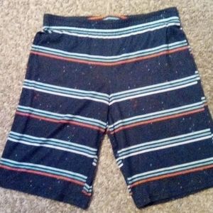 Blue shorts and sky blue water blue and white stripes